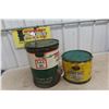 Image 5 : BA Bowtie 5gal Oil Pail , White Rose 25lbs Grease Pail 