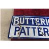 Image 5 : Butterick Patterns 2-Sided Porcelain Flange Sign | Has Been