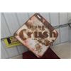 Image 1 : Orange Crush Metal Sign with Crushy Graphics 27'' x 27'' 