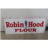 Image 1 : Robin Hood Flour Porcelain Sign 30'' x 72'' with Graphics of