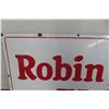 Image 2 : Robin Hood Flour Porcelain Sign 30'' x 72'' with Graphics of