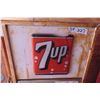 Image 4 : 7up Upright Coin Operated Drink Machine 52'' x 25'' x 21''