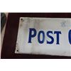 Image 2 : Porcelain Post Office Sign 7 1/2'' x 19 1/2'' 
