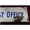 Image 3 : Porcelain Post Office Sign 7 1/2'' x 19 1/2'' 