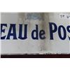 Image 4 : Porcelain Post Office Sign in French 7 1/2'' x 19 1/2'' 