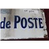 Image 5 : Porcelain Post Office Sign in French 7 1/2'' x 19 1/2'' 