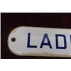 Image 2 : Ladies Washroom Metal Sign 3'' x 11'' 
