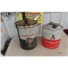 Image 1 : (2) 5 Gallon Oil Pails : BA & Allis Chalmers 