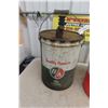 Image 3 : (2) 5 Gallon Oil Pails : BA & Allis Chalmers 
