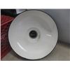 Image 4 : (3) Enamel Light Shades 16'' , 12'' , 10'' Diameters. 
