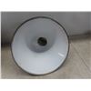 Image 7 : (3) Enamel Light Shades 16'' , 12'' , 10'' Diameters. 