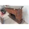 Image 2 : Shelbern Fireplace Mantle with Hidden Stereo AM/FM, Turntable