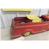 Image 10 : Wyandotte Pressed Metal Ride on Fire Truck 30x7x9 1/2