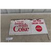 Image 1 : 1964 Coke Rack Metal Sign 10.5x22