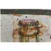 Image 2 : 1930's Coke Metal Sign Mounted to Plywood 13.5x35.5