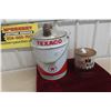 Image 1 : Texaco 5 Gal Oil Pail + International 1 Gal Anti-Freeze Can