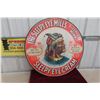Image 2 : Vintage Sleep Eye Mills Modern Copy off 2 Sided Metal Sign 28 In Diamater