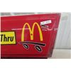 Image 2 : McDonalds Drive-Thru Fiberglass Sign 17" x 36"