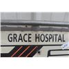 Image 2 : Grace Hospital Metal Bus Sign 18" x 18" 