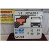 Image 1 : St Joseph Metal Bus Sign 18" x 18"