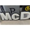 Image 2 : McDonalds Fiberglass Sign 152" x 22"