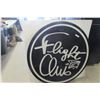 Image 1 : Winnipeg Flight Club Metal & Fiberglass Sign 48"