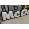 Image 2 : McDonalds Fiberglass Sign 152" x 22"
