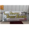 Image 1 : Traffic Ticket Experts Fiberglass Sign 24" x 60"