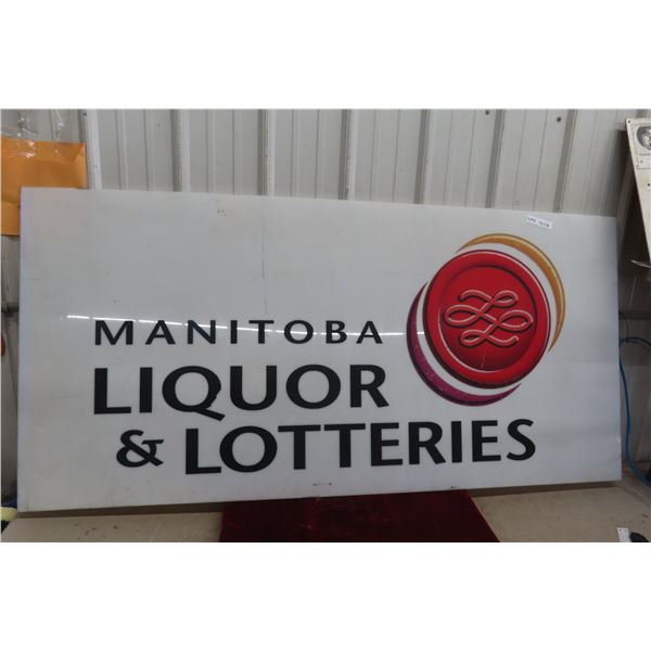 Manitoba Liquor & Lotteries Fiberglass Sign 33" x 68"