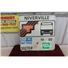 Image 1 : Niverville Metal Bus Sign 18" x 18"