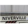 Image 2 : Niverville Metal Bus Sign 18" x 18"