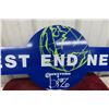Image 2 : West End News 2-Sided Metal Sign 15" x 40"