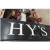 Image 2 : Hy's Steakhouse Fiberglass 3-Panel Sign 15" x 70"