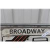 Image 2 : Broadway Metal Bus Sign 18" x 18"