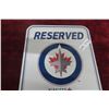 Image 2 : Winnipeg Jets Serious Parking Fan Metal Sign