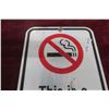 Image 2 : Smoke Free Property Metal Sign 12" x 18"