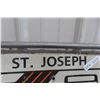 Image 2 : St. Joseph Metal Bus Sign 18" x 18"