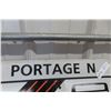 Image 2 : Portage Metal Bus Sign 18" x 18" 