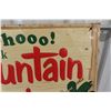 Image 3 : Mountain Dew Metal Embossed Sign 27" x 19" 