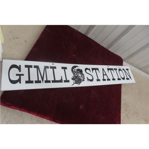 Gimli Station Sign 6" x 36"