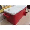 Image 2 : Metal Picnic Cooler with Bottle Opener 14" x 13" x 30" 