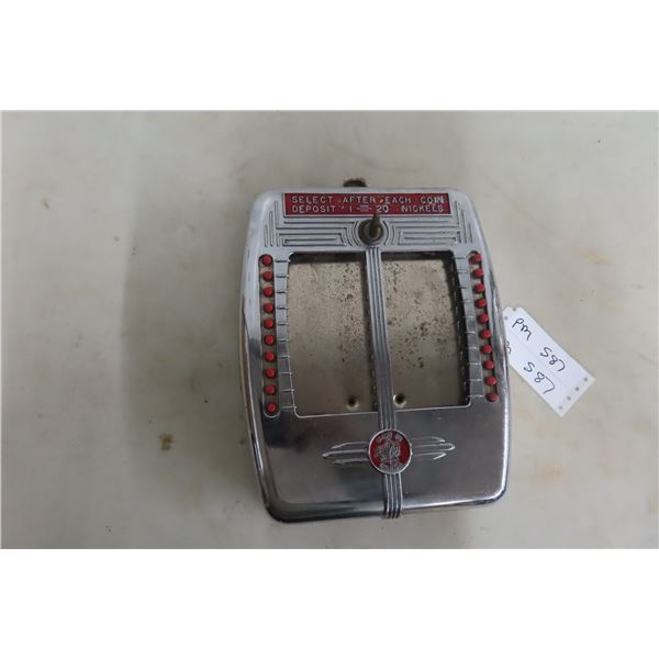 1950's Coin Operated Jukebox Table Side Selector