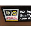 Image 6 : Napa/uap Auto Parts 2 Sided Light Up Sign 12” X 37” (working Condition)