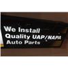 Image 7 : Napa/uap Auto Parts 2 Sided Light Up Sign 12” X 37” (working Condition)