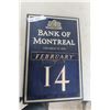 Image 1 : Vintage Bank Of Montreal Number Calendar 12” X 18”