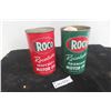 Image 1 : 2 Roco Quart Cans Heavy Duty and Premium Oil - 1 With Product, 1 No Top Lid