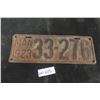 Image 1 : Manitoba 1923 Licence Plate