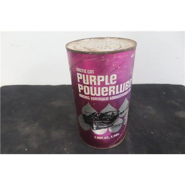 Arctic Cat Purple Power Lube Racing Snowmobile Oil Quart With Product