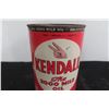 Image 2 : Kendall Motor Oil Quart Can With Puncture In Bottom