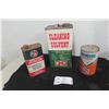 Image 1 : 3 Ba Cans - Cleaning Solvent 1 Gallon, Motor Oil Quart, Special Fuel Quart